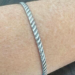 Sterling’s Silver Twisted Bracelet